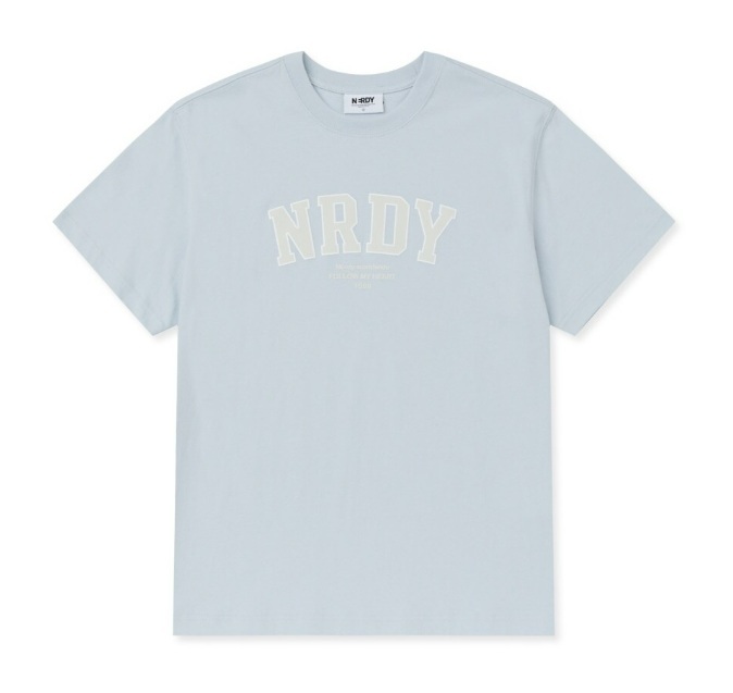 [K] NERDY ARCH LOGO S/S T-SHIRT_SOFT BLUE, PNEU25ST1965 (KN42)