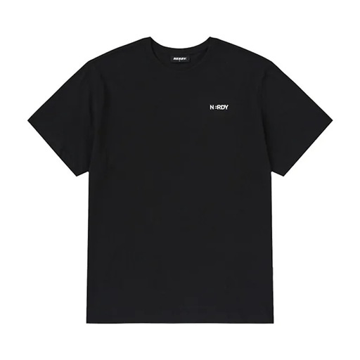 [K] NERDY BLENK SMALL LOGO S/S T-SHIRT(25SS)_BLACK, PNEU25ST0101 (KN49)