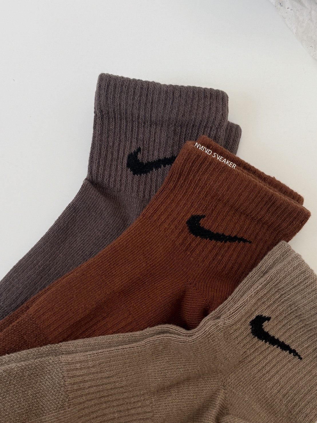 NIKE 短襪 深焙拿鐵  三件組☕