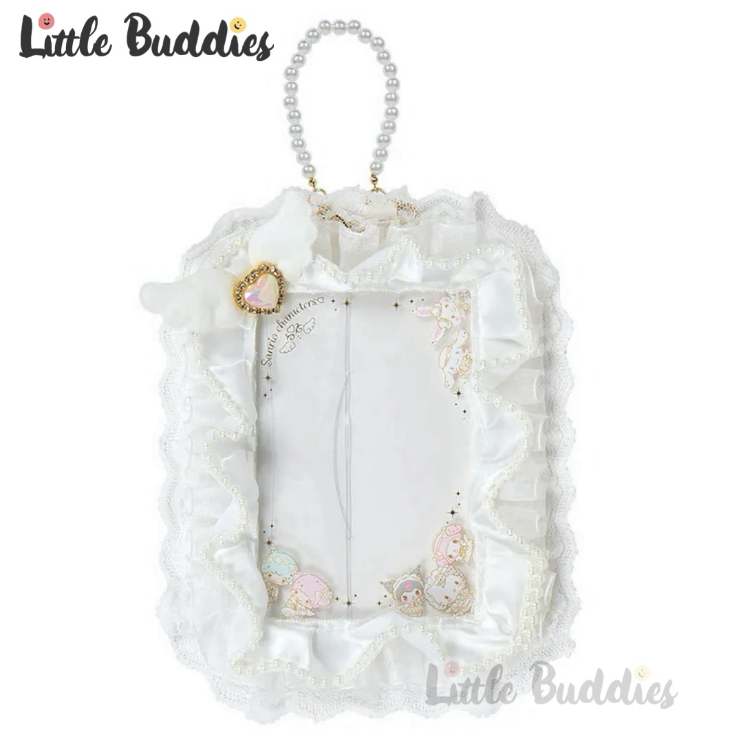 日本 Sanrio 純白天使系列 珍珠鍊相架匙扣 相片套掛飾