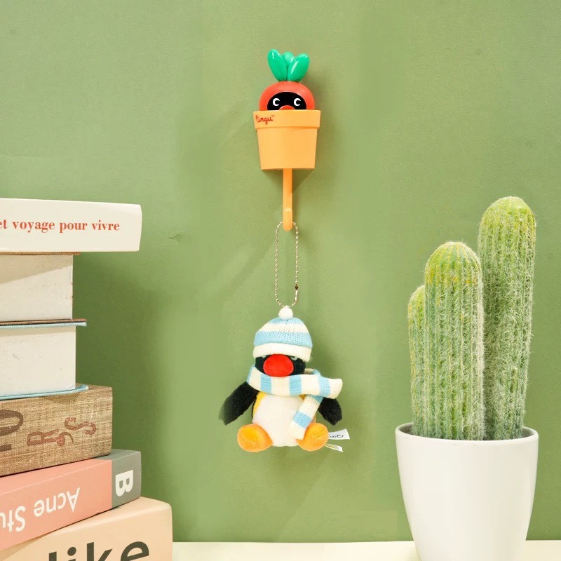 PINGU 企鵝家族 胡蘿蔔造型 動態掛鉤