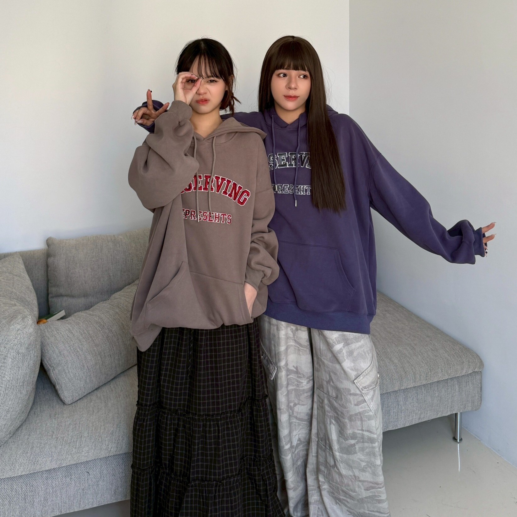 熱銷回歸!ORSERVING 未定義-寬鬆刺繡帽tee