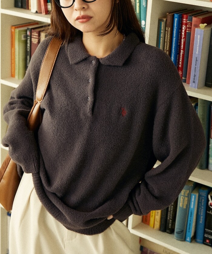 🇯🇵 U.S. POLO ASSN. X PUBLUX 仿馬海毛 針織POLO衫 針織衫 針織衣 長袖 / 預購