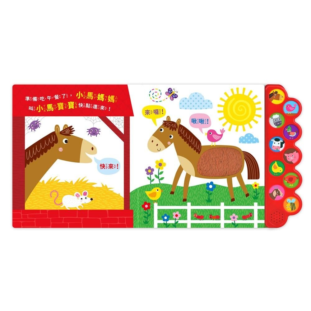 感官觸摸毛毛有聲書-頑皮動物：觸覺+聽覺+視覺觸摸書，讓孩子玩觸摸、學知識