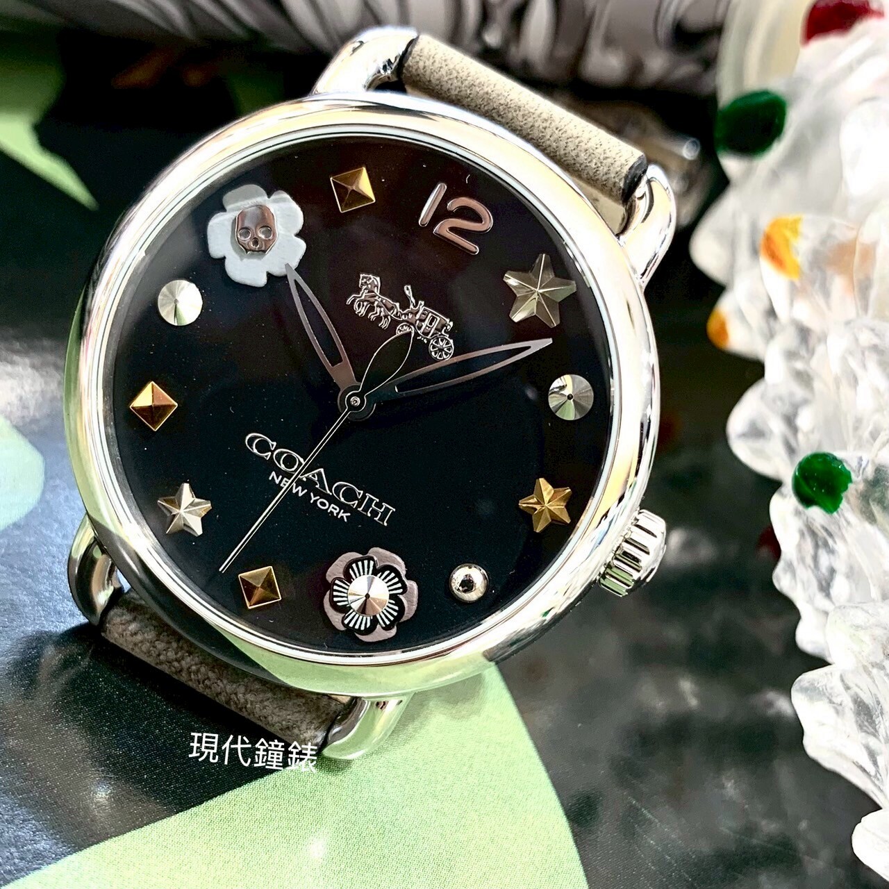 【COACH】經典馬車LOGOCO14502780  35mm 現代鐘錶