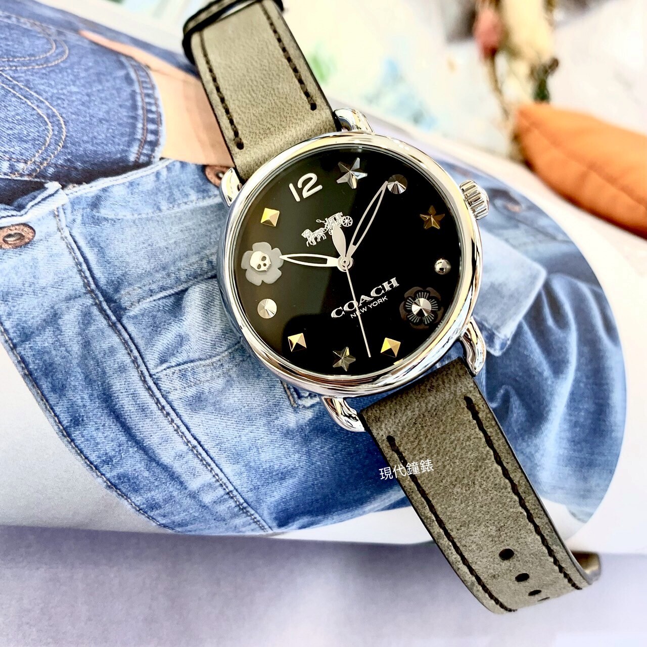 【COACH】經典馬車LOGOCO14502780  35mm 現代鐘錶