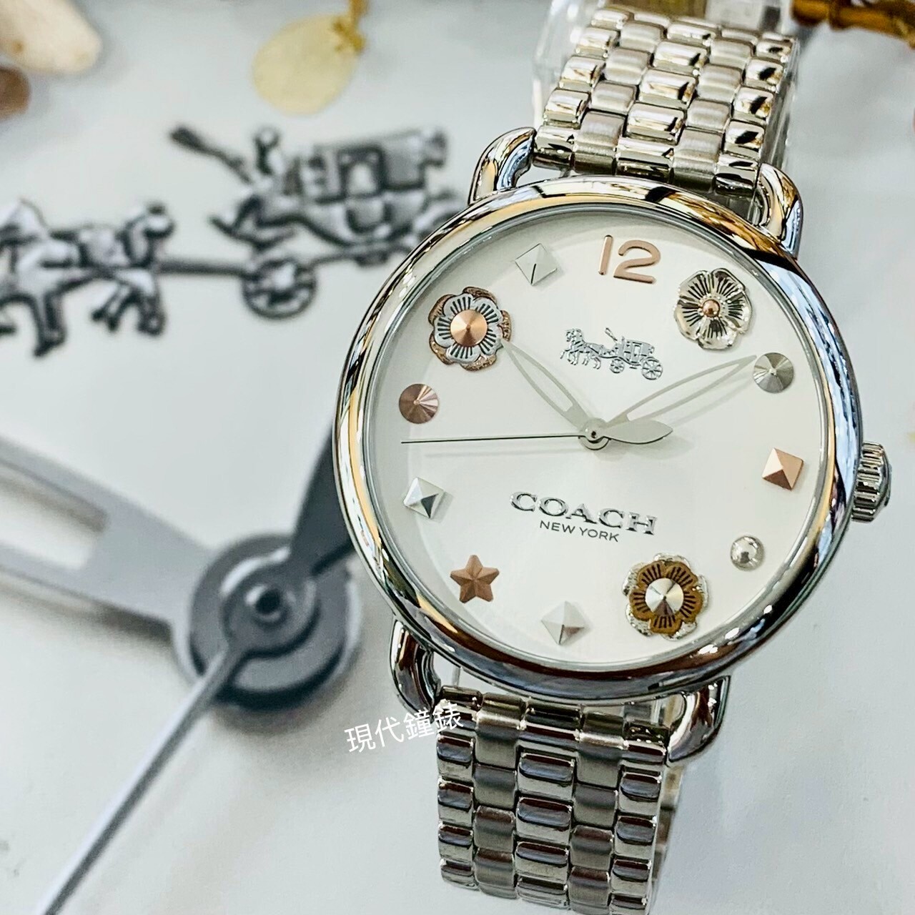 【COACH】經典馬車 CO14502810  35mm 現代鐘錶
