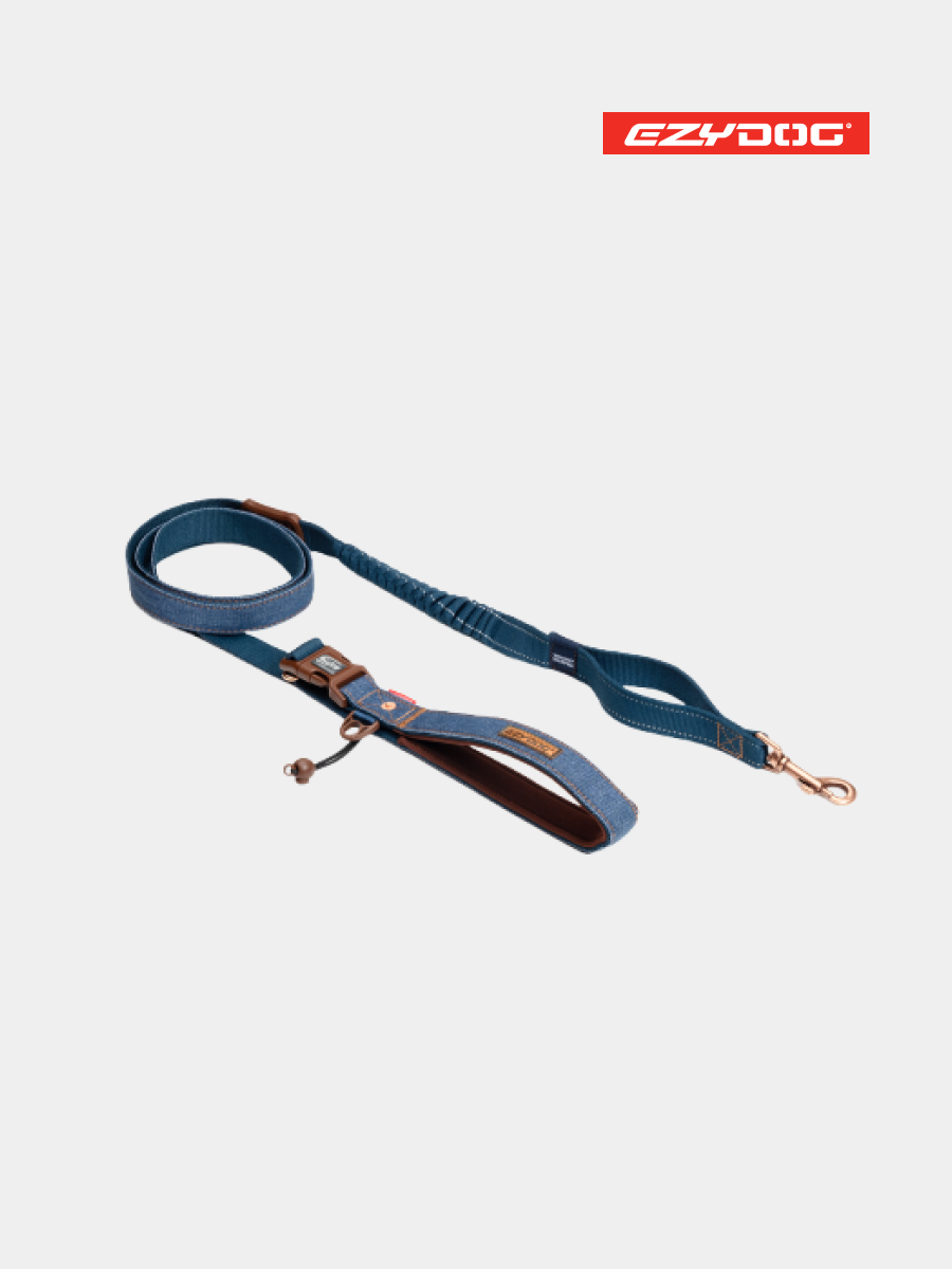 【澳洲EZYDOG】零拉力跑步牽繩｜丹寧 210公分