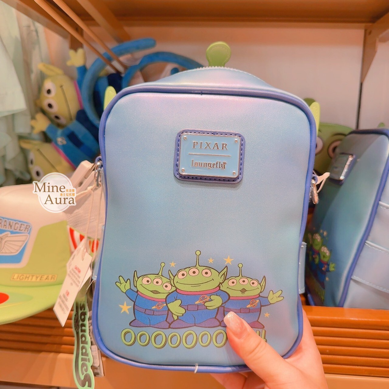 三眼怪 Alien 大頭造型 可拆雙包設計 斜背 小包 玩具總動員 Toy Story -香港迪士尼樂園