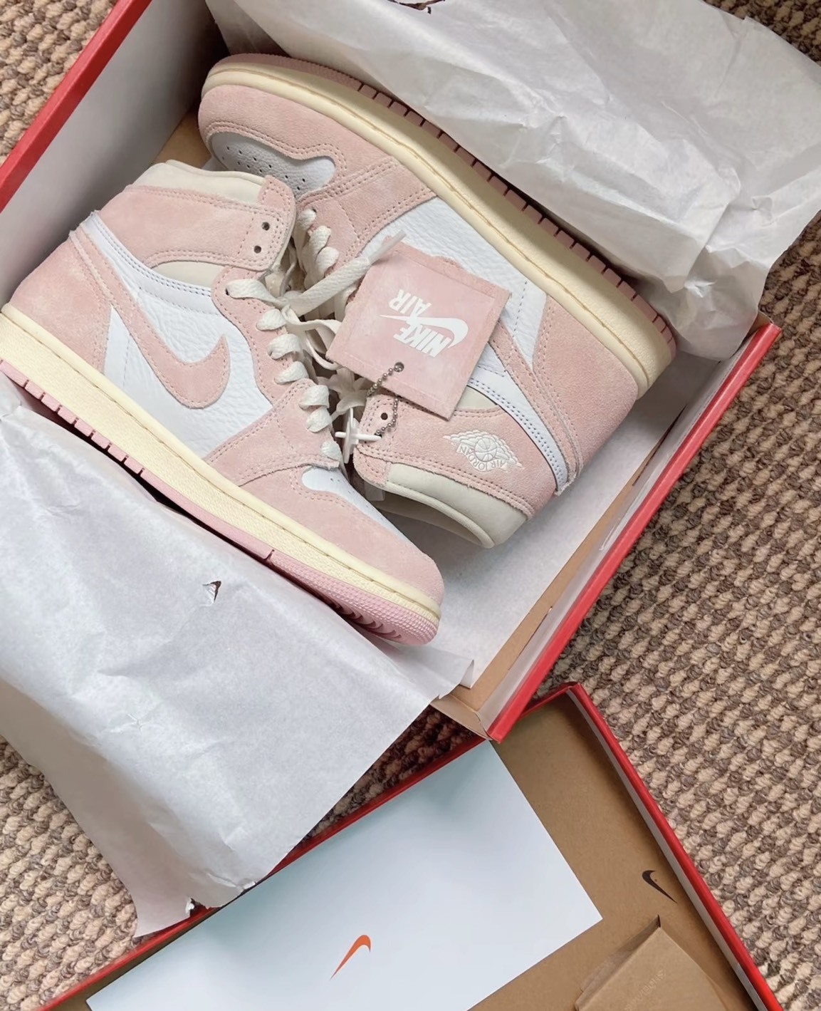 AIR JORDAN 1 OG Washed PINK 水洗粉 水蜜桃 高筒 休閒鞋 FD2596-600