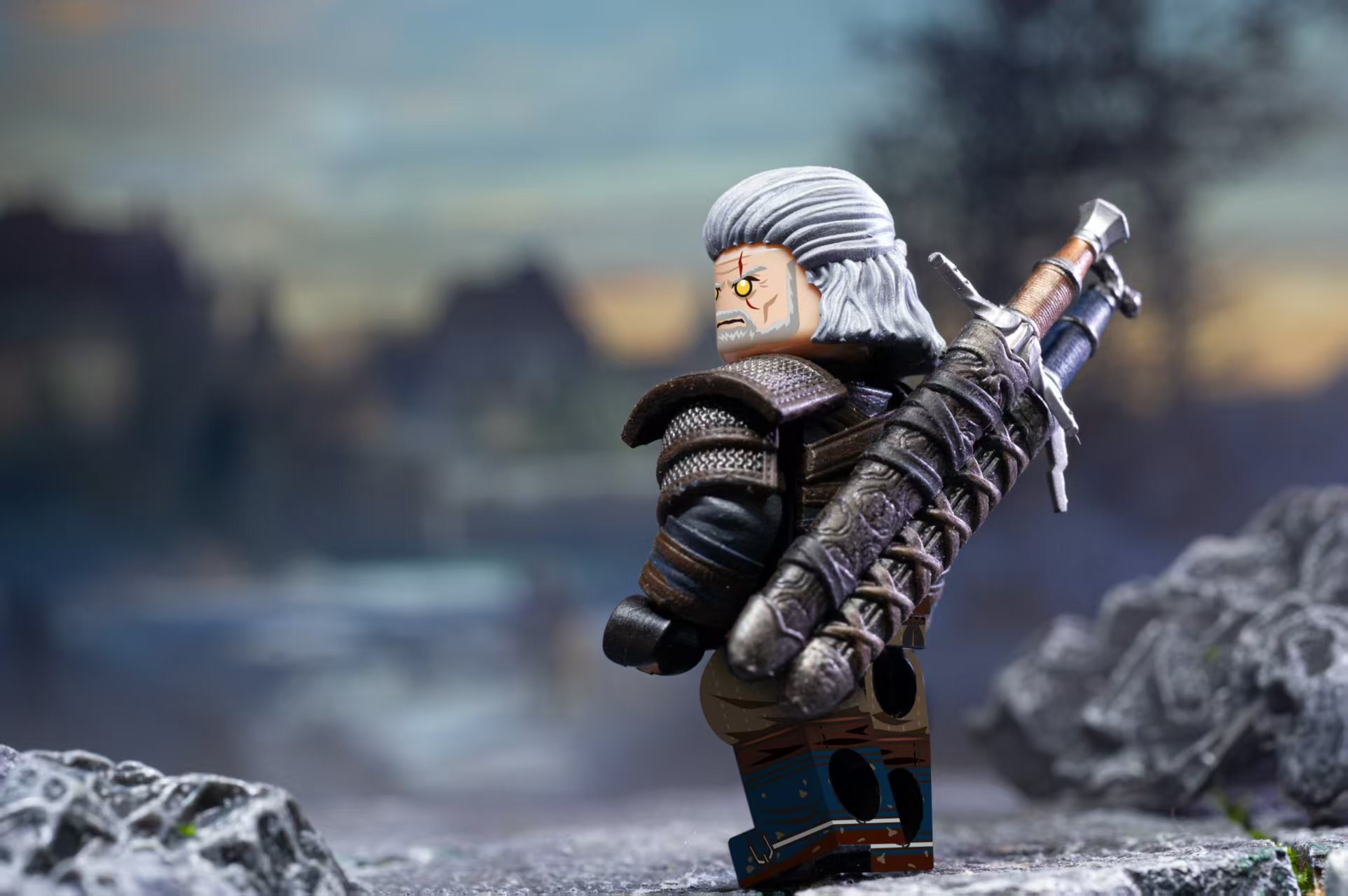 【預訂】【Cosmo Brick 】巫師 傑洛特