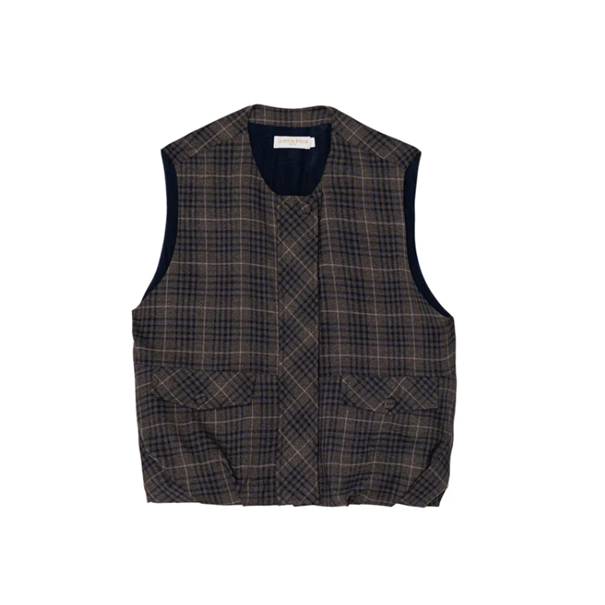 1LP1018-137 LA PETITE ETOILE Checked Jacket Vance Grey #VANCE-V112522Z6A/14-CARREAUX (C-EU-E)