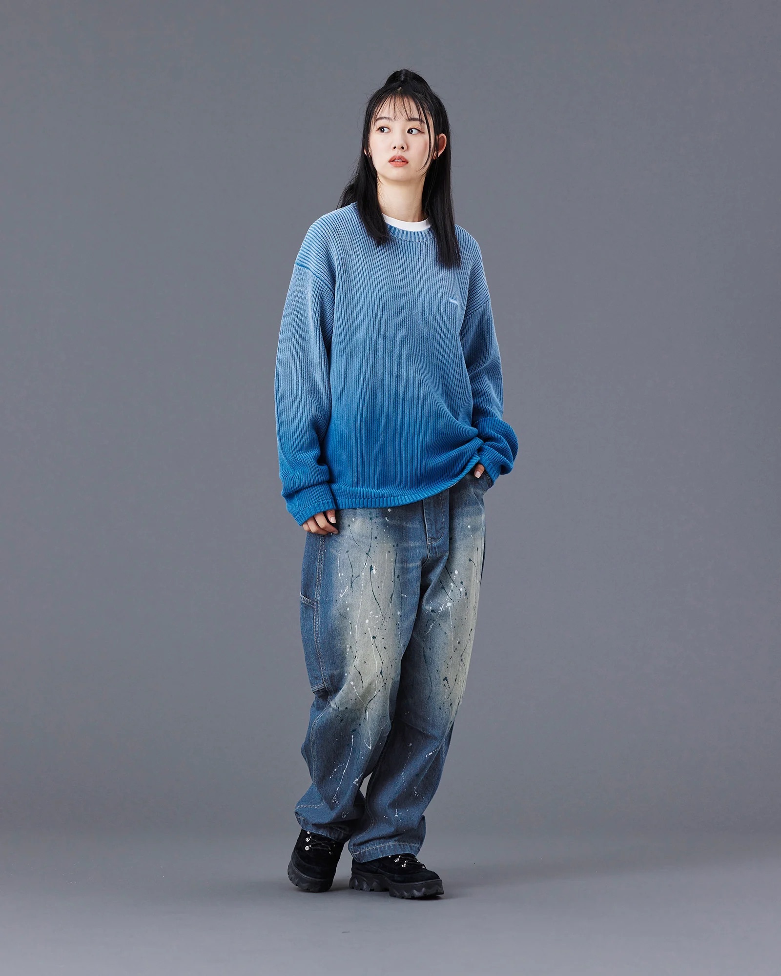 LIBERAIDERS 25F/W DENIM SARROUEL PANTS