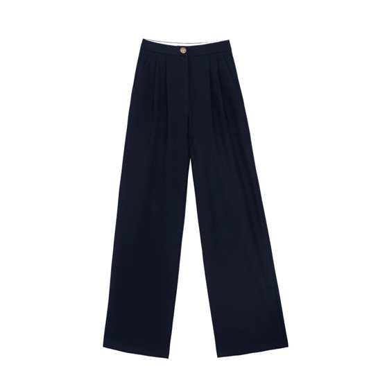 1LP1018-138 LA PETITE ETOILE Straight Pants Paolo Navy #PAOLO-P102521T8A/25-MARINE (C-EU-E)