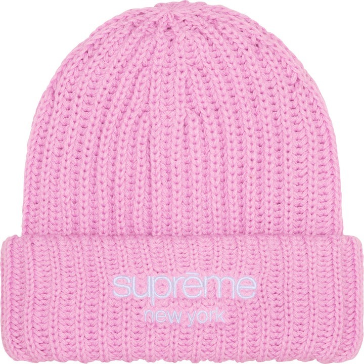 現貨┃25FW Supreme Chunky Rib Classic Logo Beanie 毛帽
