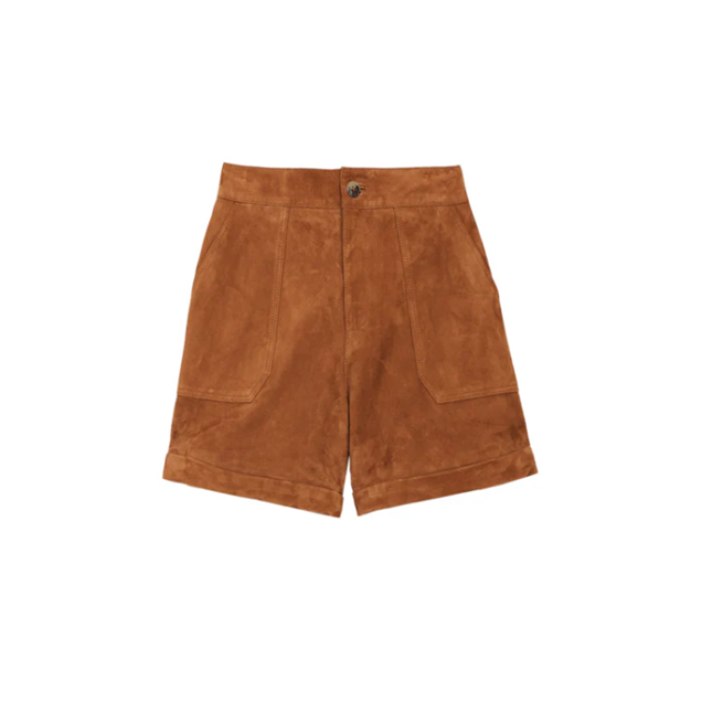 1LP1018-140 LA PETITE ETOILE Leather Shorts Sidra Camel #SIDRA*4/SAND (C-EU-E)