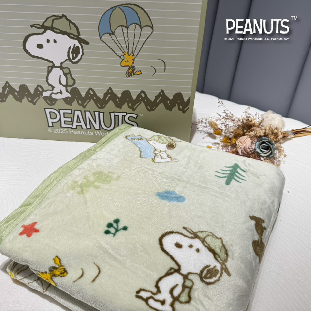 SNOOPY史努比舒適保暖毯