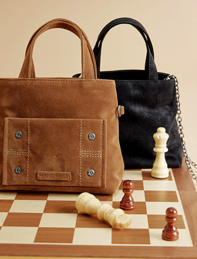 【現貨】Wacky Willy 麂皮 迷你 鏈帶包 側背包 手提 WA2503BG52