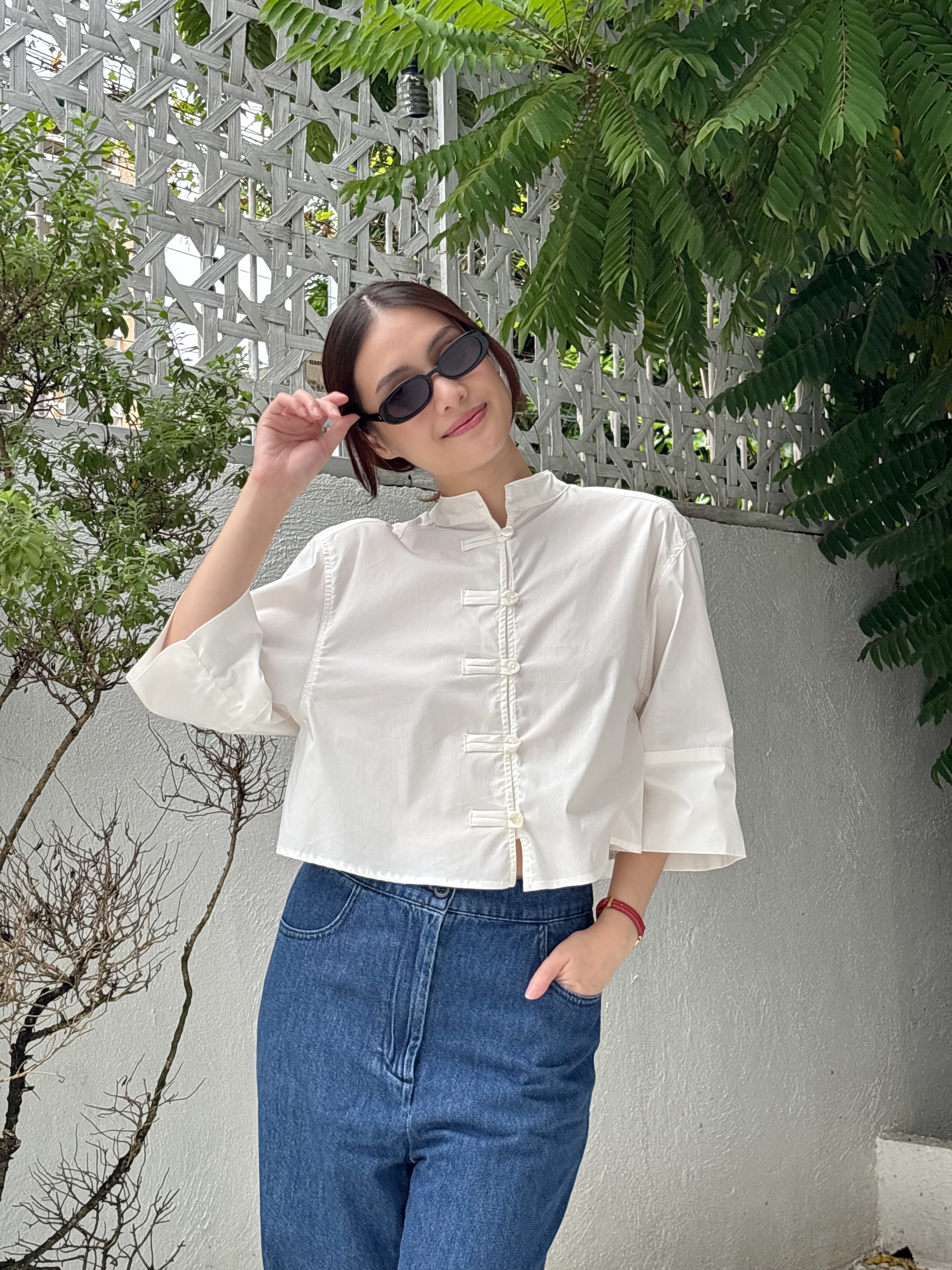 Emi Poplin Top