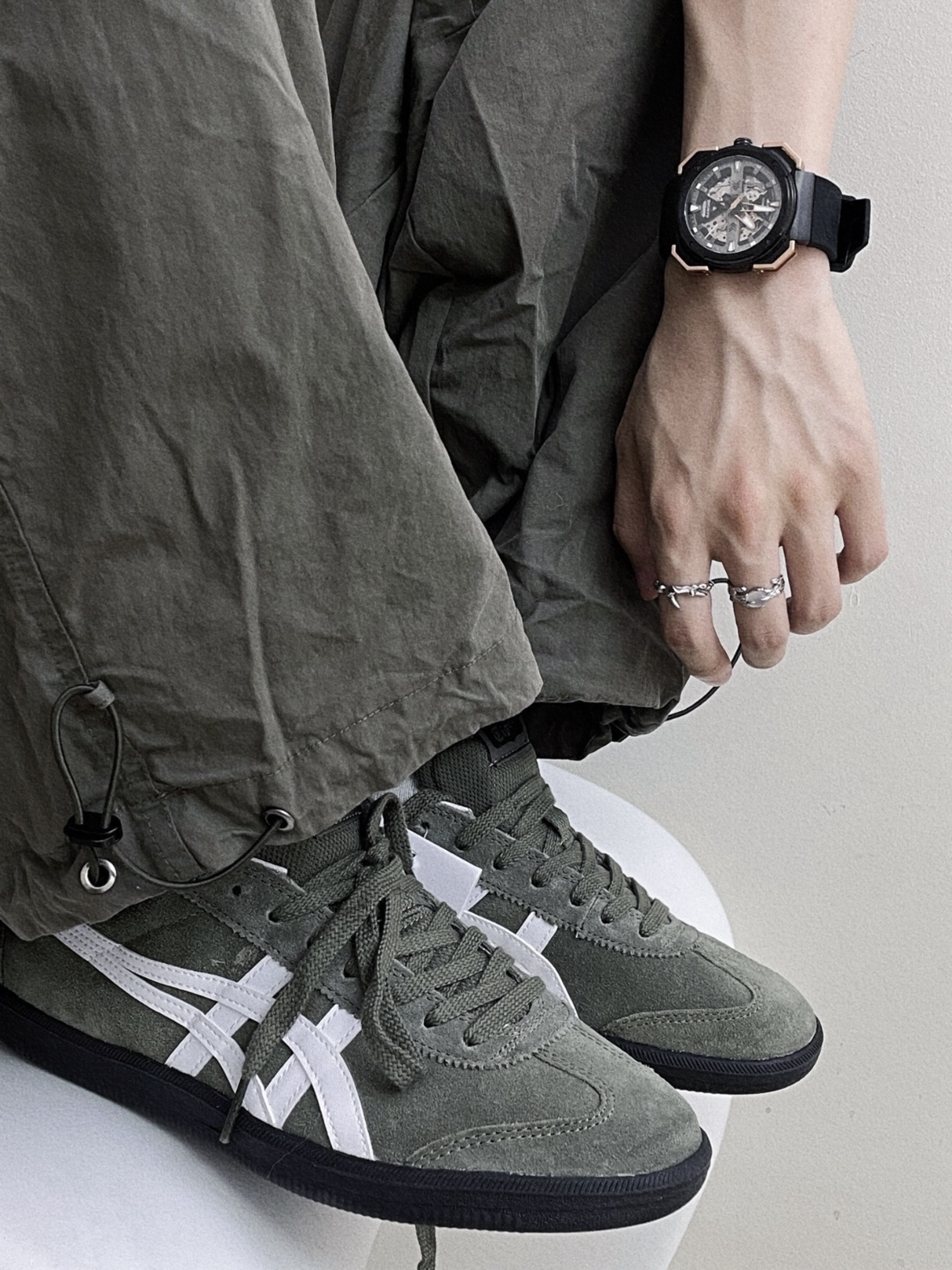 Onitsuka Tiger Tokuten鬼塚虎 橄欖綠 麂皮 男女同款 1183A907-300