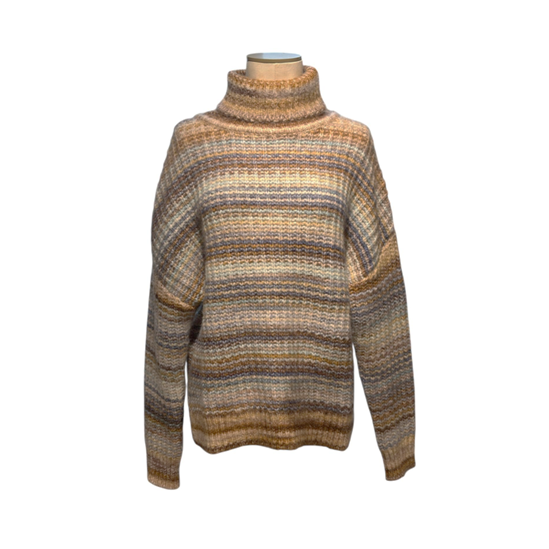 1LP1018-155 LA PETITE ETOILE Mandy Sweater Camel #MANDY-M112523J9E/15-CAMEL/CIEL (C-EU-E)