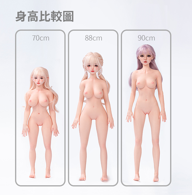 TINY LOVER 矽膠小娃娃 little silicone sex doll Comparison graphic