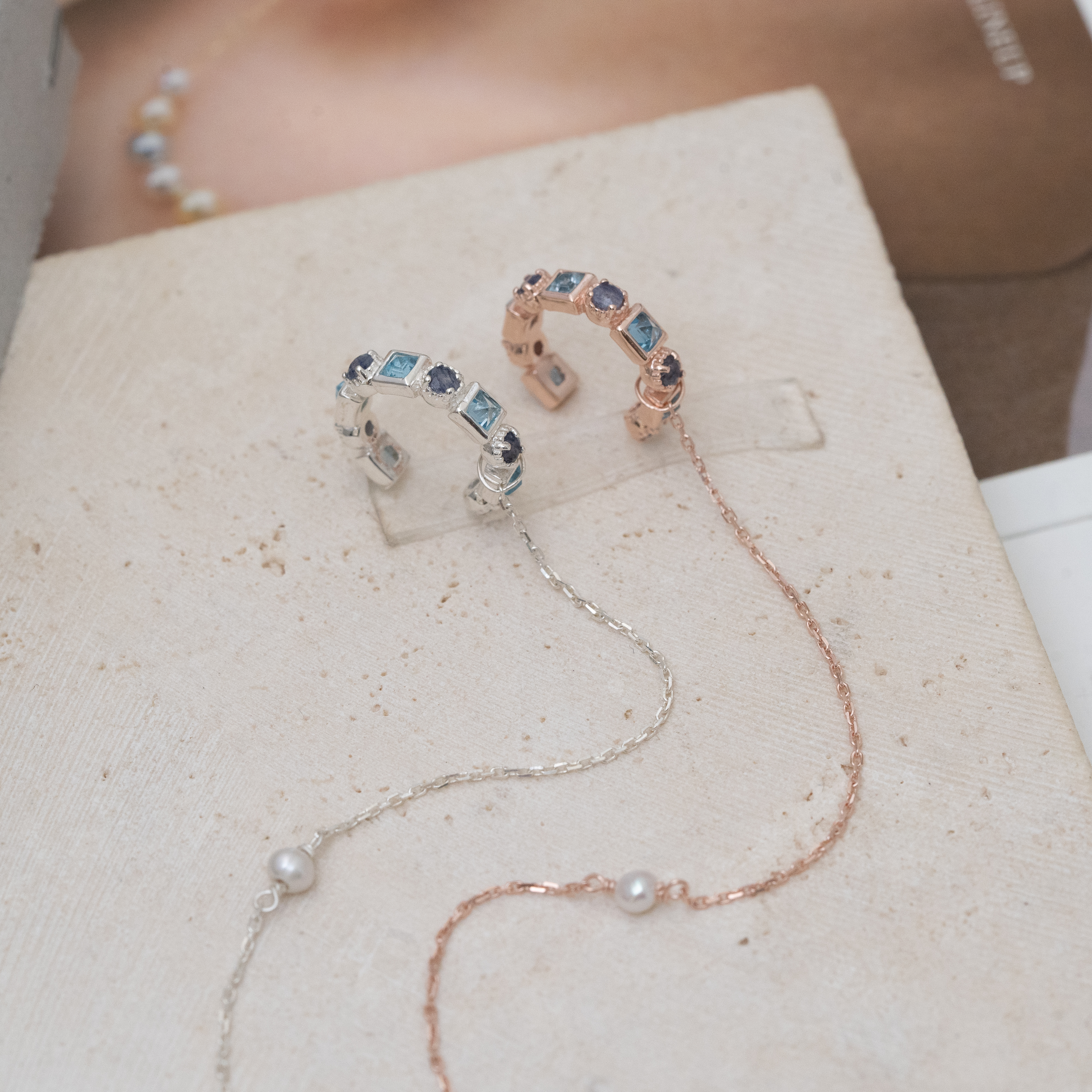 Sve56  topaz agate blue +pearl(自家特製）