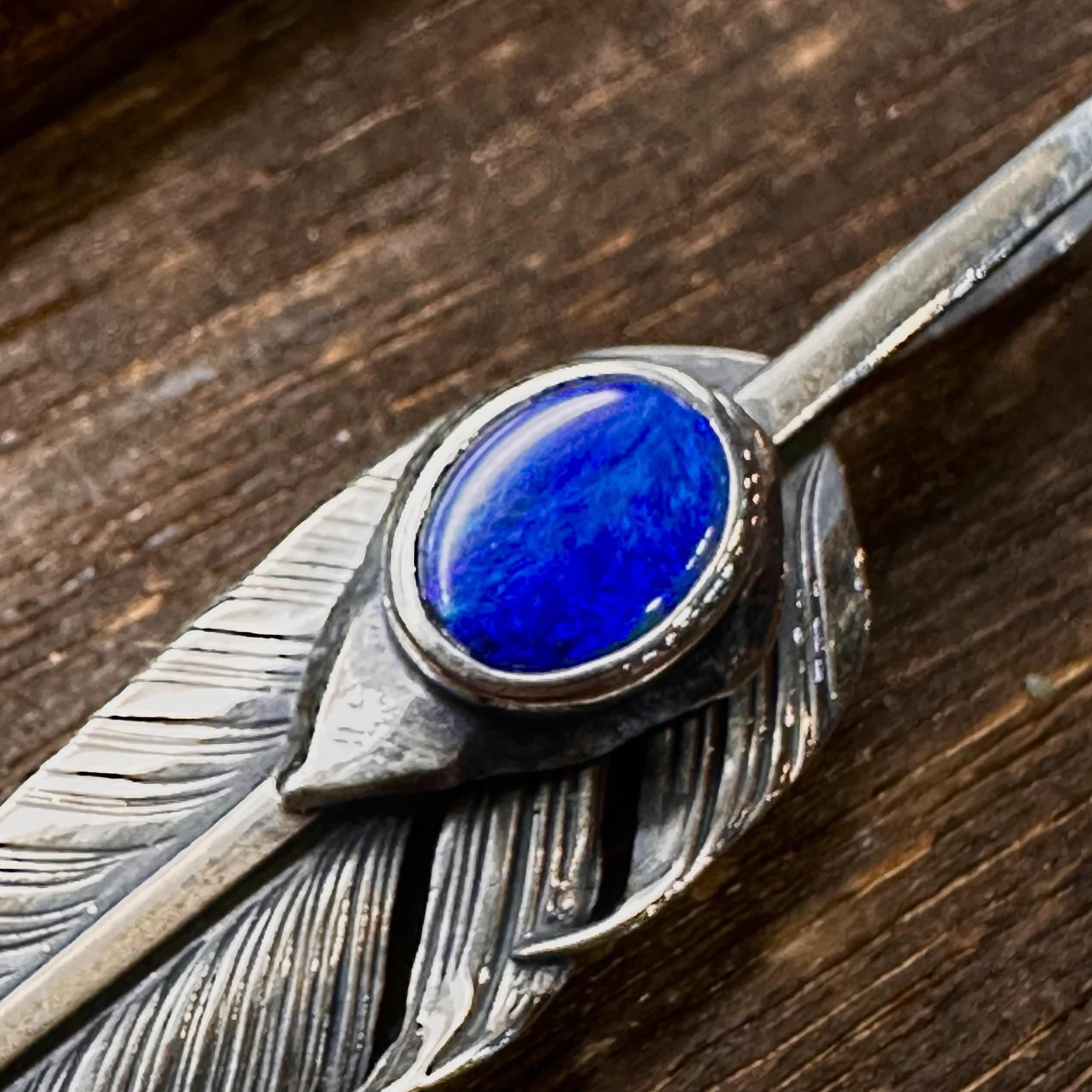 *Black Venom Jewelry- Freedom & Prayer全銀斬風羽鑲澳洲蛋白石