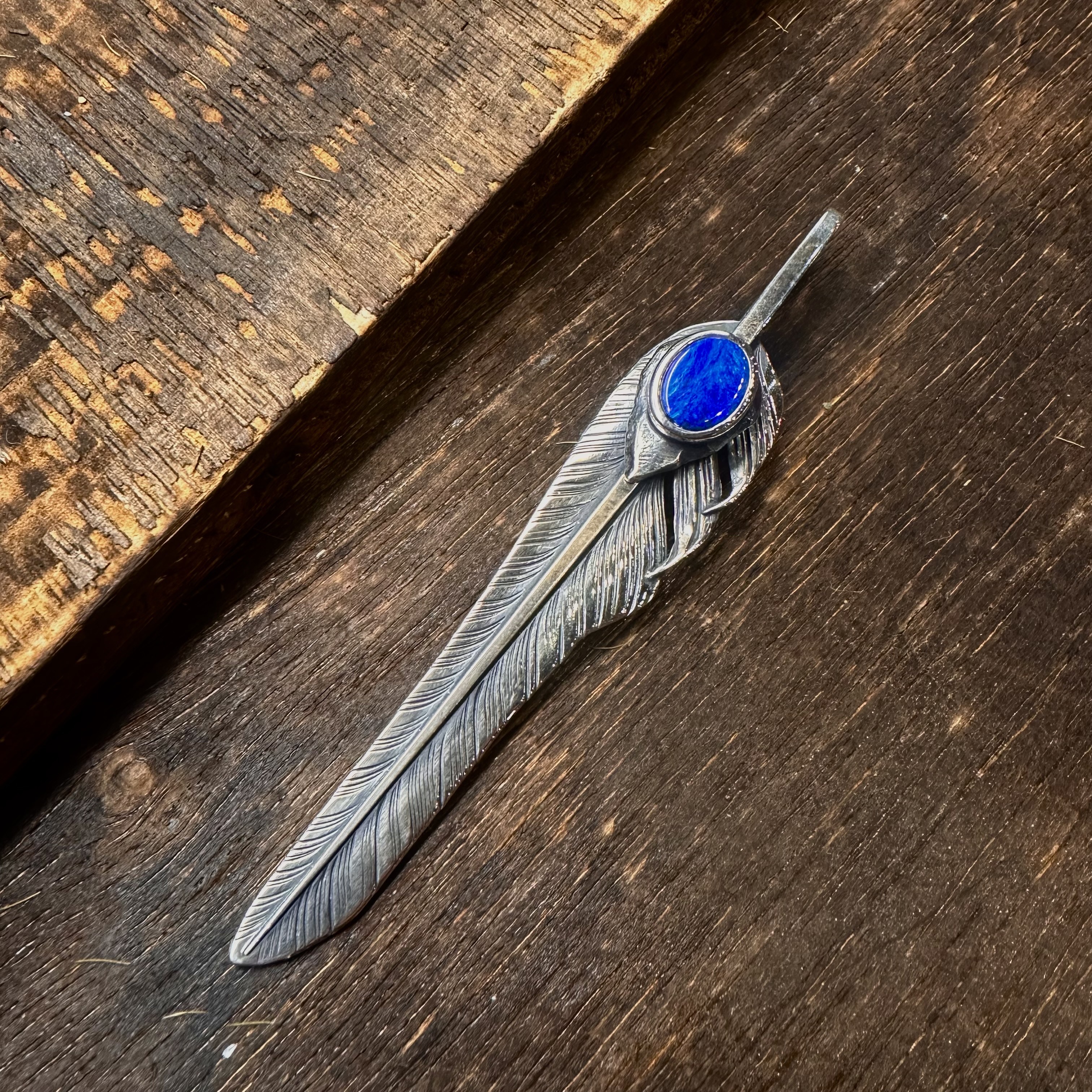 *Black Venom Jewelry- Freedom & Prayer全銀斬風羽鑲澳洲蛋白石