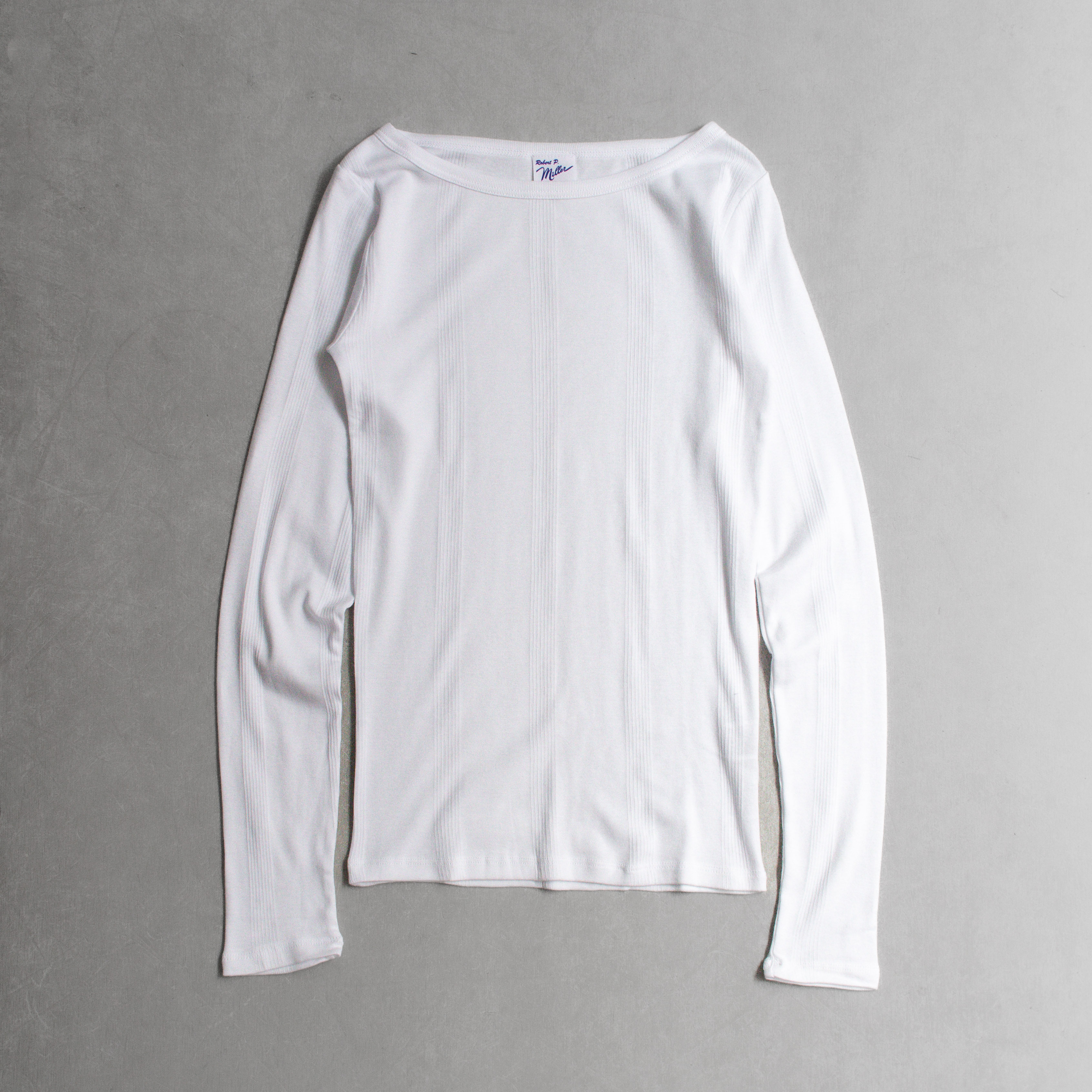 ROBERT P MILLER 858C PANEL-RIB BOAT LS TEE 船領 長袖 T恤