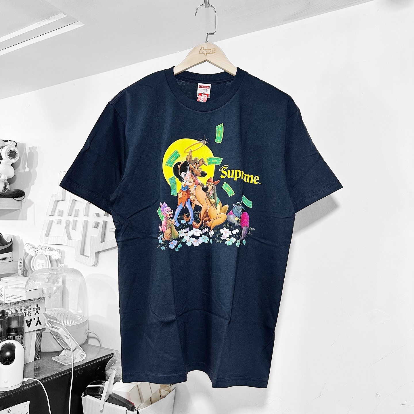 Supreme All Dogs Go To Heaven Tee Navy