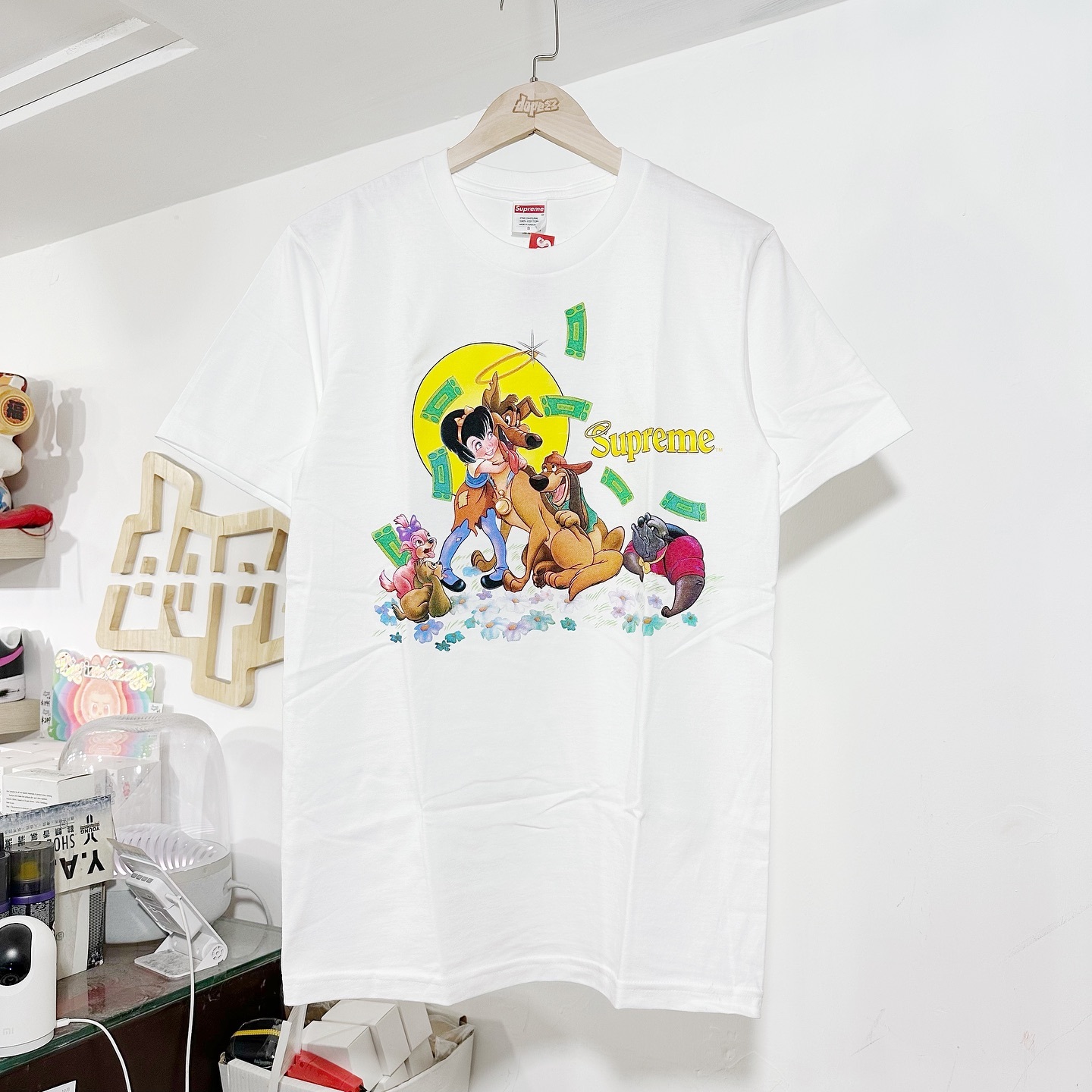 Supreme All Dogs Go To Heaven Tee White