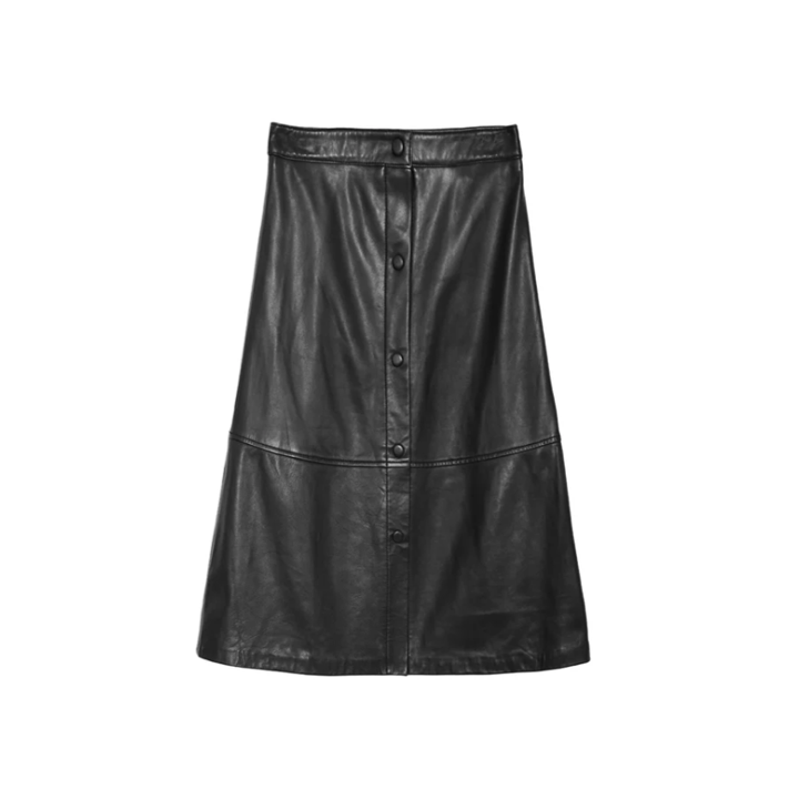 1LP1018-164 LA PETITE ETOILE Leather Skirt Jolene Black #JOLENE*4/00-NOIR (C-EU-E)