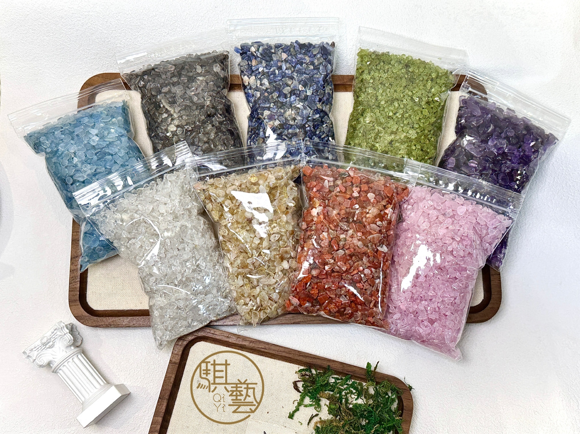 天然水晶碎石300g｜能量補給・淨化聚氣・擺件必備