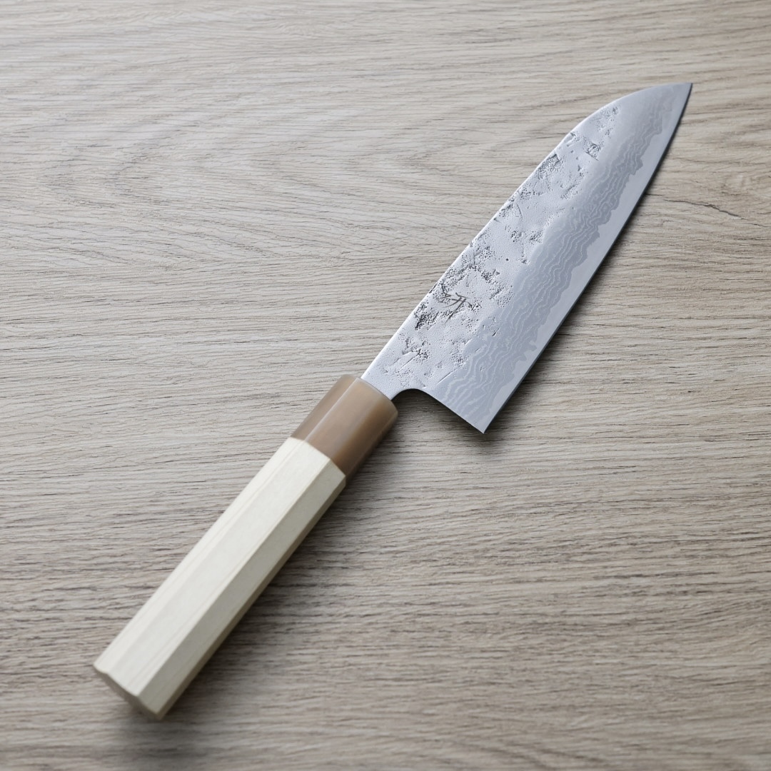 作SAKU 研 三德 165mm 瑞典鋼 和紙地 大馬士革