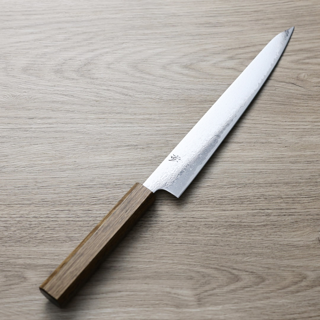 作SAKU 壱 筋引 240mm VG10鋼 鎚目 大馬士革