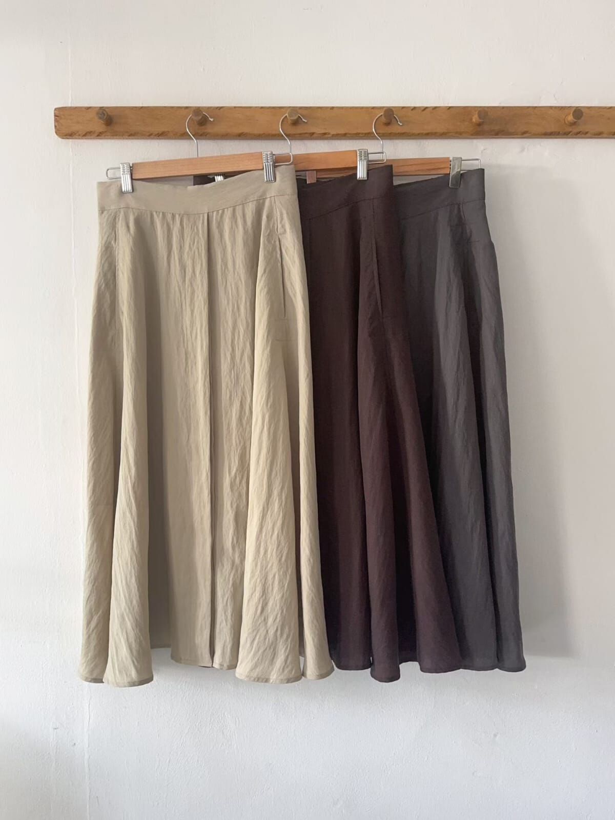 GI5129 微皺垂墜長裙