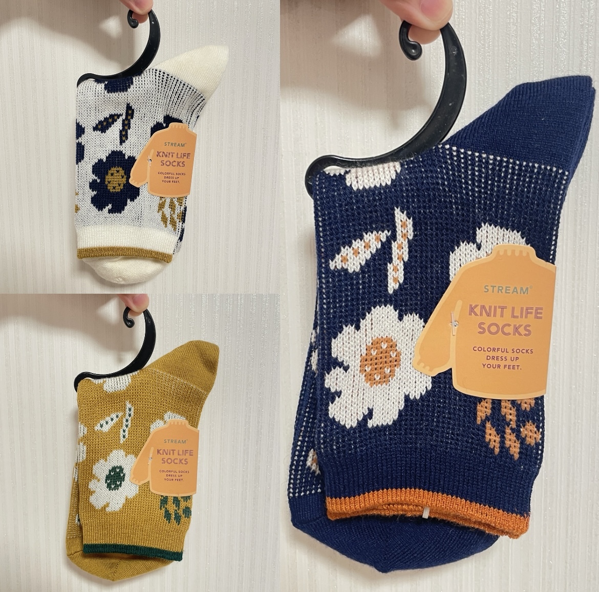 JP 花花針織中筒襪 9417 TK251019