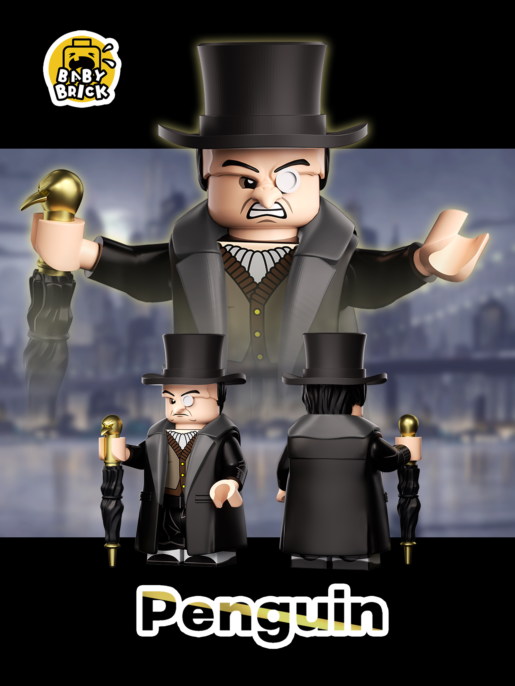 [Baby Brick][Preorder] Penguin [PADprinted]