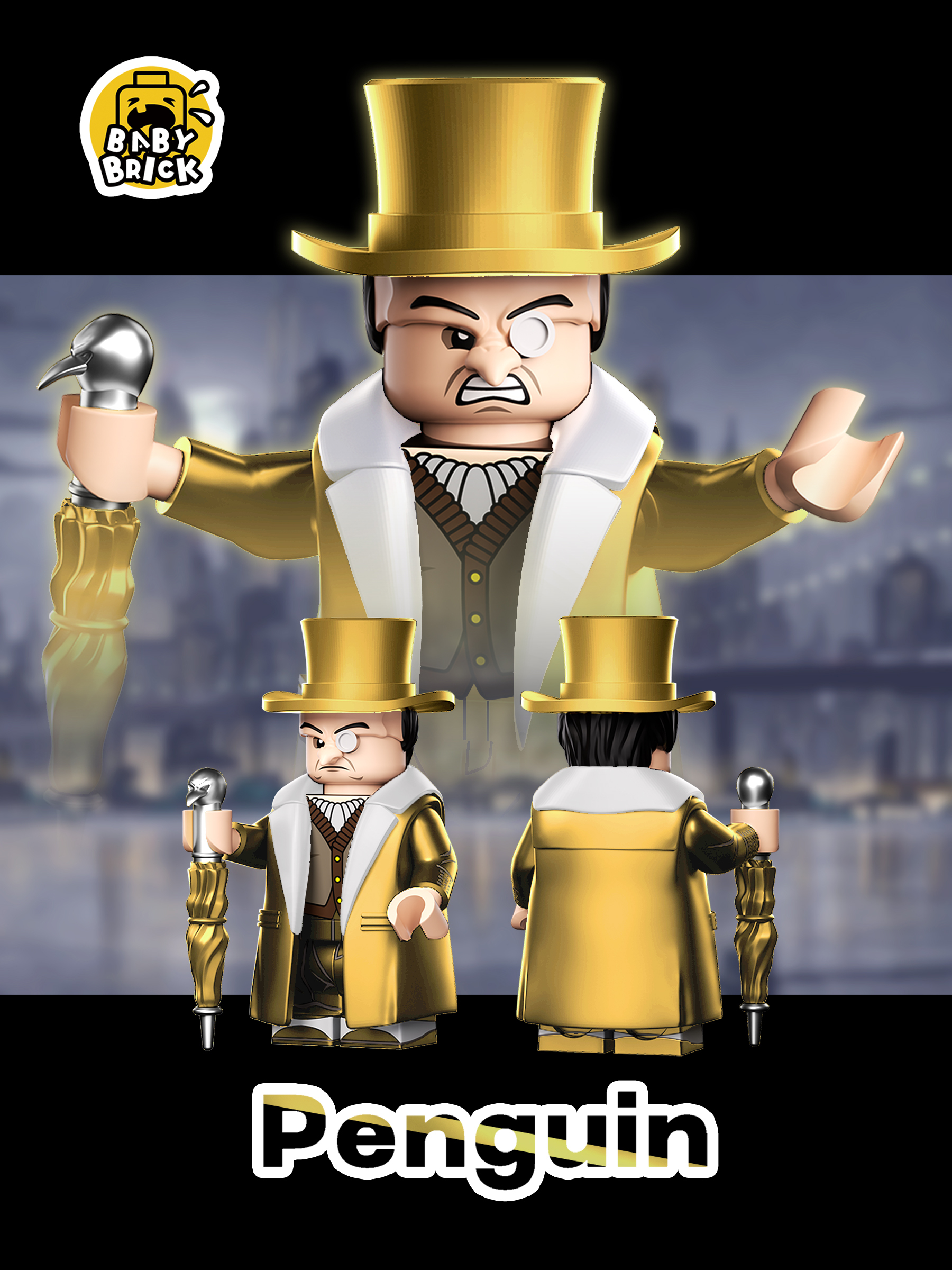 [Baby Brick][Preorder] Penguin [PADprinted]