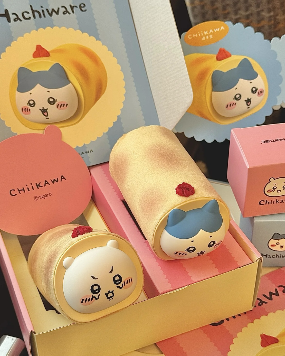 <正版授權>Chiikawa 吉伊卡哇 蛋糕卷造型 暖手寶 便攜 冬天必備 吉伊 小八