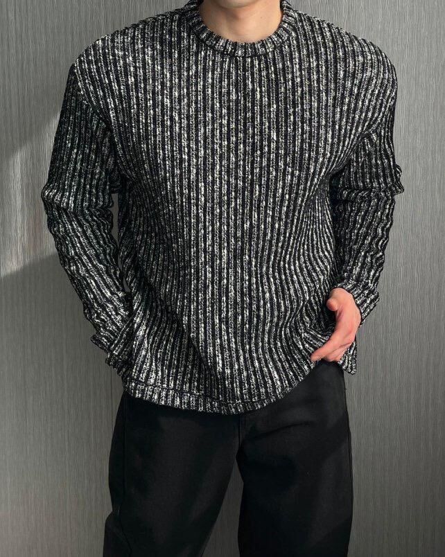 直紋針織衫 Lowell-079T