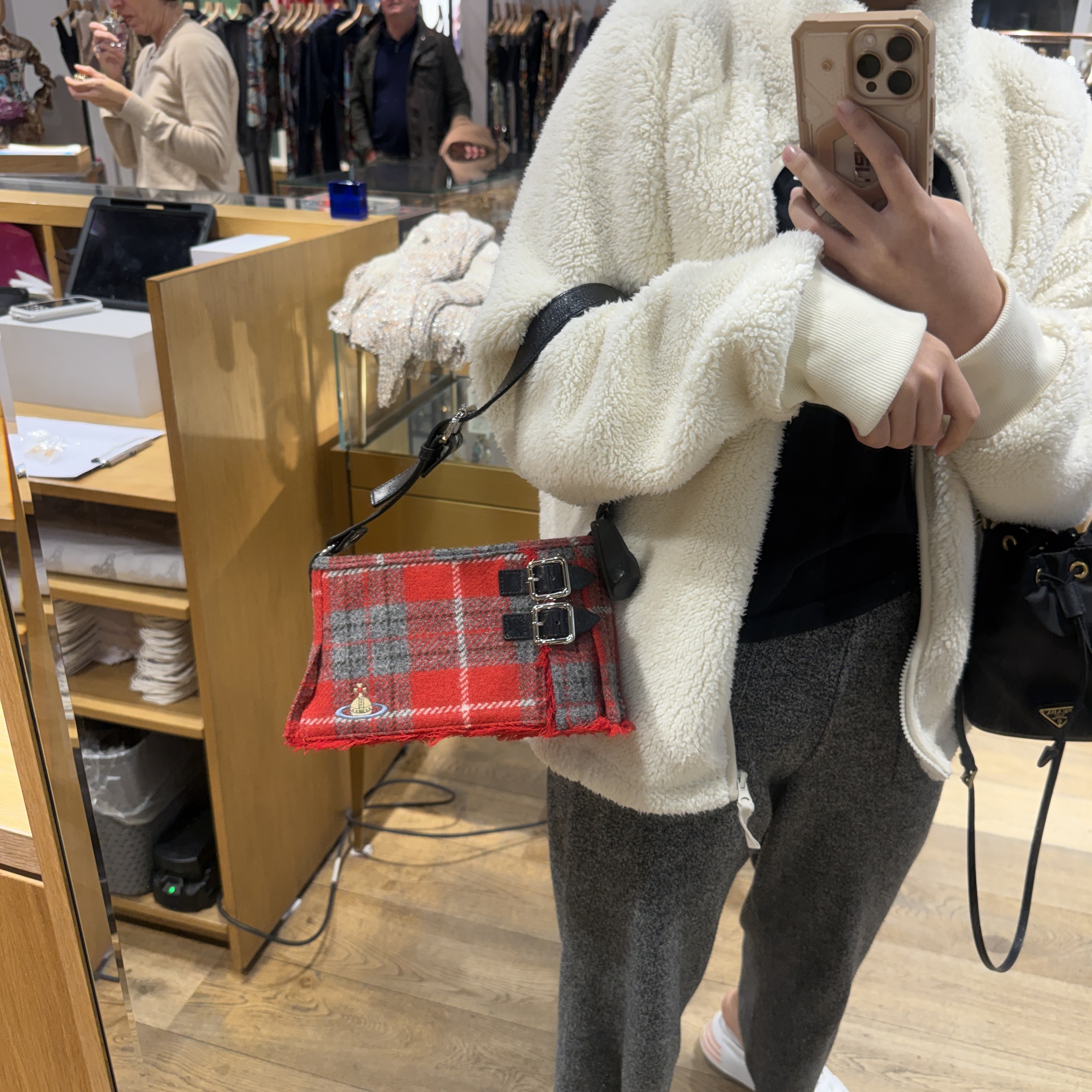 Vivienne Westwood Heather shoulder bag red