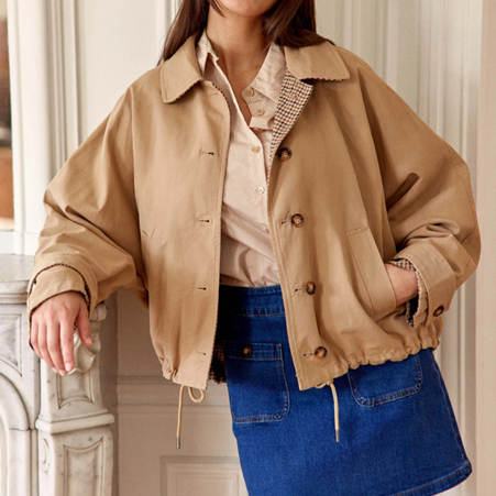 1LP1018-043 LA PETITE ETOILE Nerea Jacket Camel #NEREA-V602521T9A/15-CAMEL (C-EU-E)