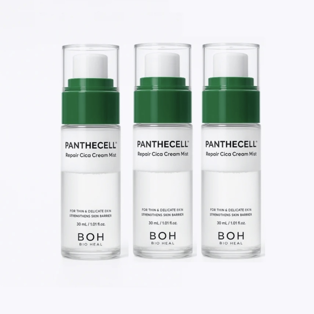 《現貨》BIOHEAL BOH 積雪草保濕噴霧乳液 PANTHECELL Repair Cica Cream Mist 30ml*3 travel kit
