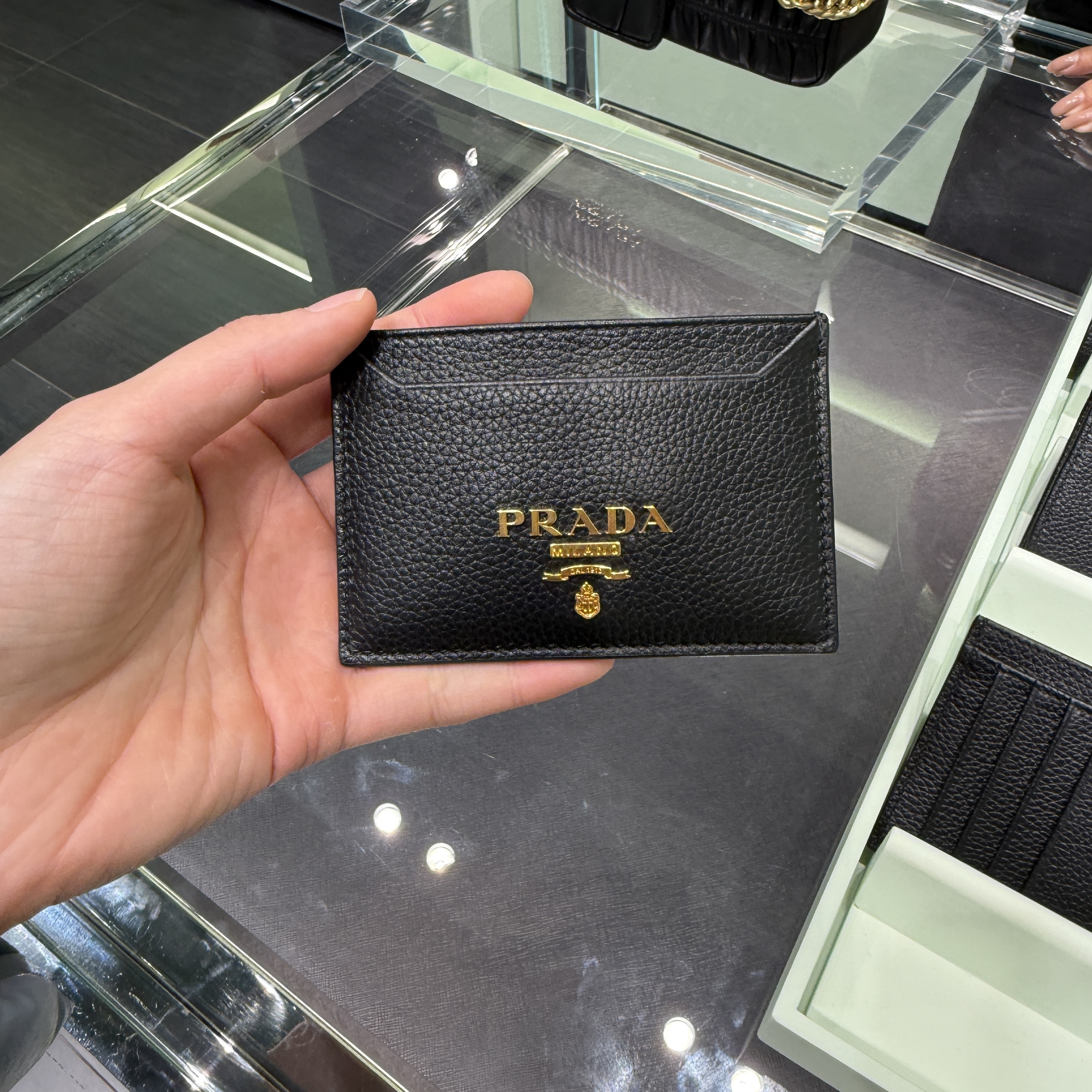 Prada Vitello Move Leather cardholder black 1MC208