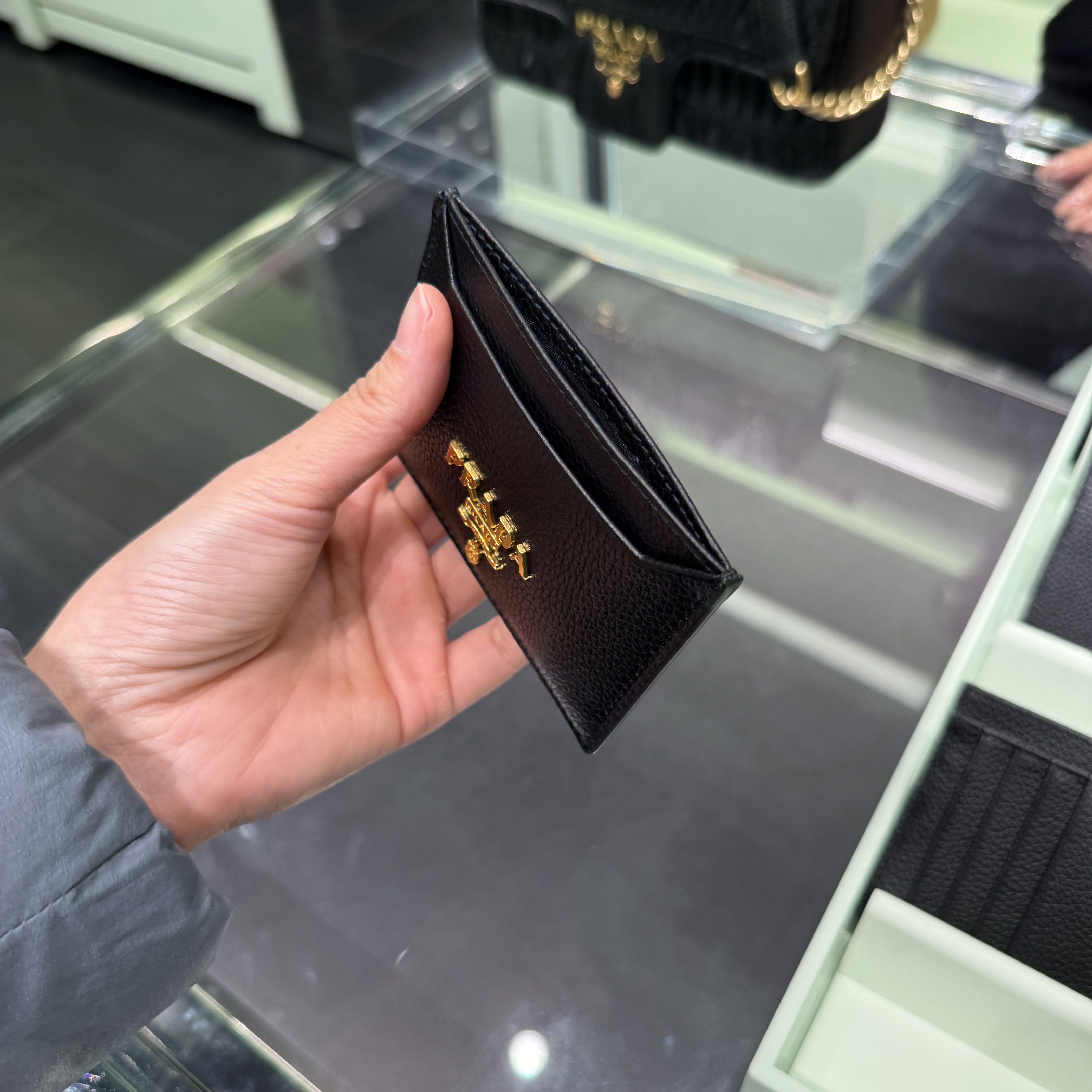 Prada Vitello Move Leather cardholder black 1MC208