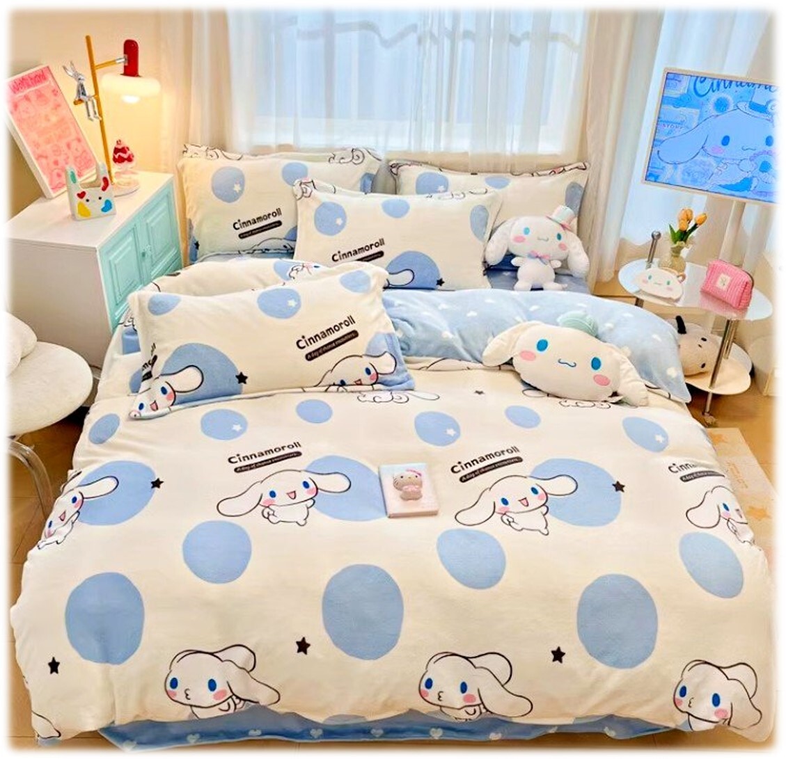 玉桂狗 Sanrio |牛奶絨被套 枕頭套(加厚雙面)