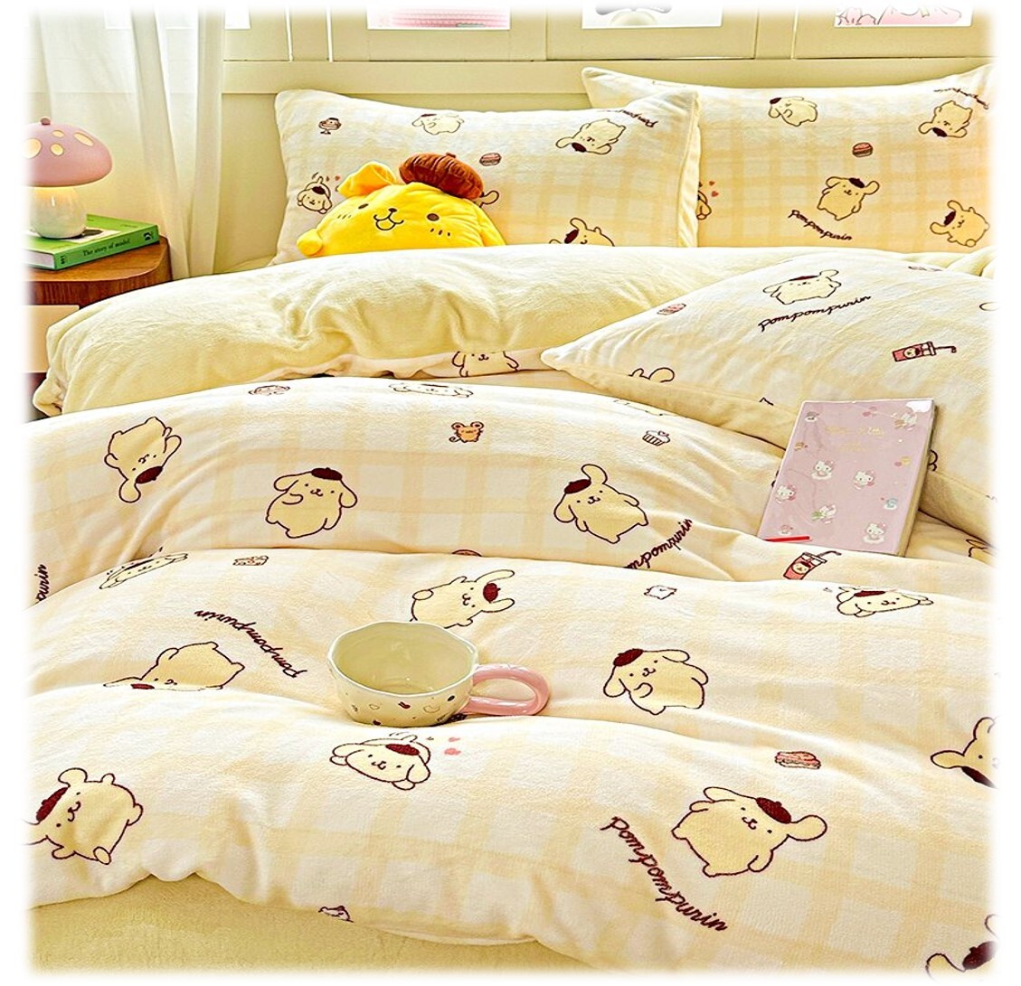 布丁狗 Sanrio |牛奶絨被套(加厚雙面)