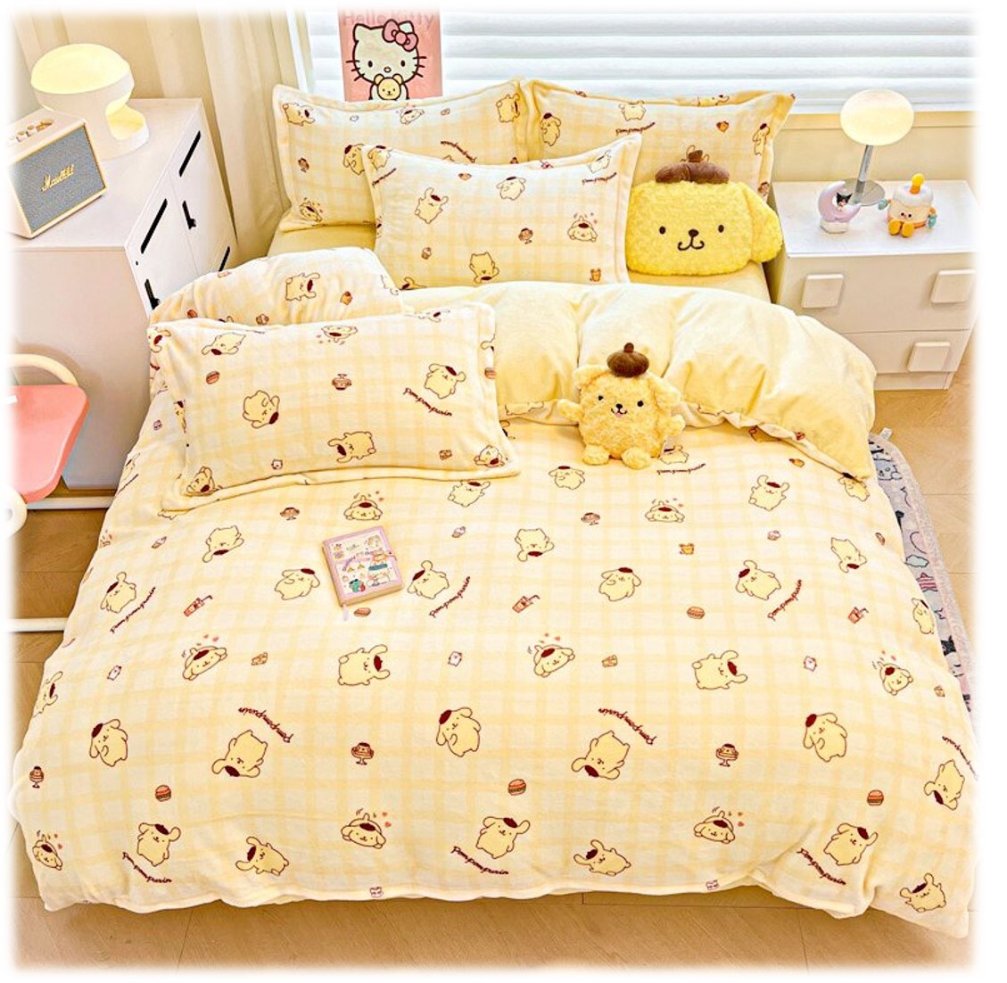 布丁狗 Sanrio |牛奶絨被套(加厚雙面)